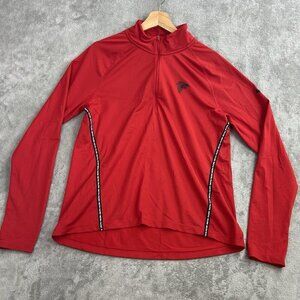 Nike Sweatshirt Womens Large Atlanta Falcons NFL 1/4 Zip Core Pullover Sweater